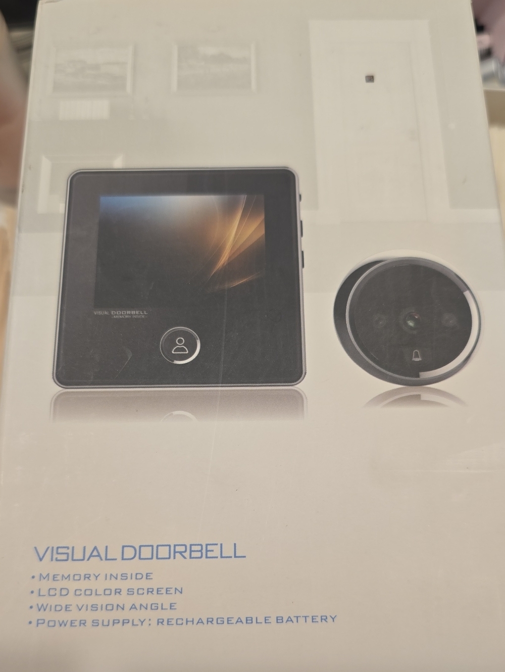 Visual Digital DoorBell and camera with screen